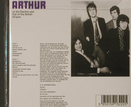 KINKS: Arthur Of The Decline'69,Digi,dutch, Sanctuary (CMTcd322), UK,FS-New, 2001 Typ: CD Best.-Nr.: 91756 Preis: 10,00 Euro