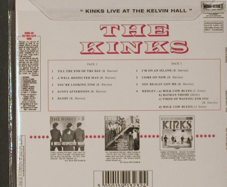 KINKS: Live At The Kelvin Hall '67,Digi, Sanctuary(CMTcd323), UK,FS-new, 2001 - CD - 91757 - 10,00 Euro