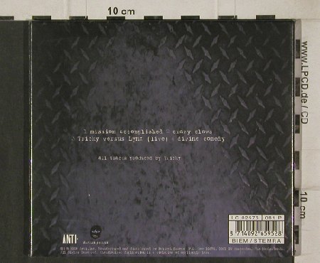 Tricky: Mission Accomplished+3,Digi, FS-New, Anti, NL, 2000 Typ: CD5" Best.-Nr.: 91853 Preis: 5,00 Euro