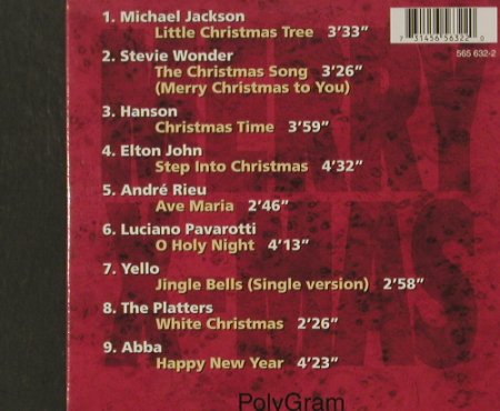 V.A.Merry Christmas: 9 Tr. Digi, M.Jackson..Abba, PolyGram(), , 1998 - CD - 91866 - 5,00 Euro