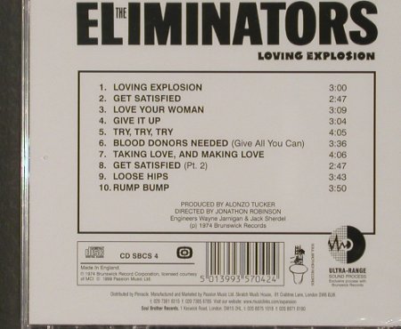 Eleminators, the: Loving Explosion '74, FS-New, Soul Brother, , 1999 Typ: CD Best.-Nr.: 91932 Preis: 10,00 Euro