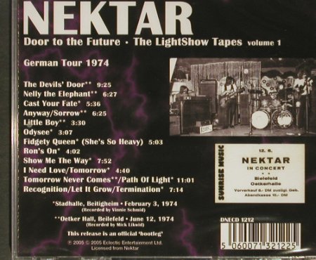 Nektar: Door to the Future,LightshowTape 1, Eclectic(DNEcd1212), , 2005 - CD - 92305 - 10,00 Euro
