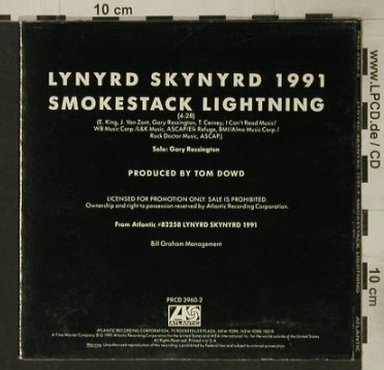 Lynyrd Skynyrd: Smokestack Lighning, Promo,1Tr.Digi, Atlantic (PRcd3960-2), US, 1991 Typ: CD5" Best.-Nr.: 92595 Preis: 10,00 Euro