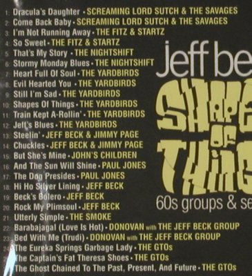 Beck,Jeff: Shapes Of Things, FS-New, Castle, , 2003 Typ: CD Best.-Nr.: 92704 Preis: 11,50 Euro