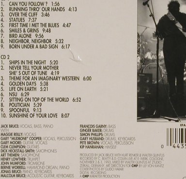 Bruce,Jack: Cities Of The Heart, Lim.Ed., CMP (1004), D, 1993 Typ: 2CD Best.-Nr.: 92724 Preis: 11,50 Euro