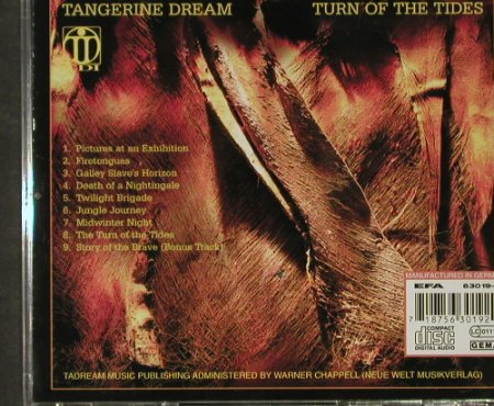 Tangerine Dream: Turn Of The Tides, TDI(019), D, 2003 - CD - 92744 - 10,00 Euro