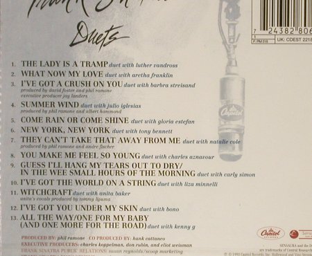 Sinatra,Frank: Duets, FS-New, Capitol (8 28067 2), D, 1993 Typ: CD Best.-Nr.: 93114 Preis: 7,50 Euro