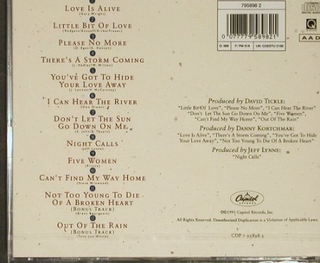 Cocker,Joe: Night Calls, FS-New, Capitol (CDP 7 95898 2), EU, 1991 Typ: CD Best.-Nr.: 93116 Preis: 7,50 Euro