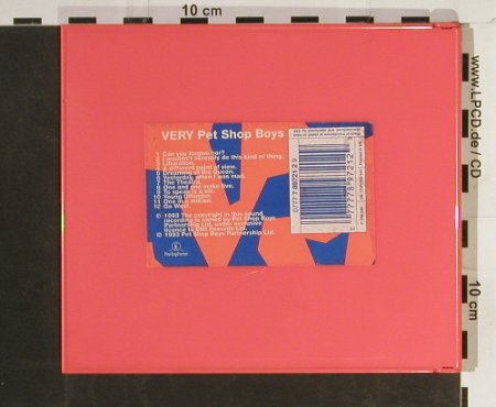 Pet Shop Boys: Very , "original case", Parloph.(), NL, 1993 - CDgx - 93224 - 10,00 Euro