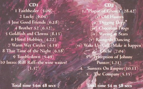 Fish: Sashimi-Live in Poznan,Poland 1999, Chocolate Frog, EU, 2001 Typ: 2CD Best.-Nr.: 93262 Preis: 11,50 Euro