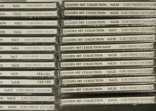 V.A.Golden Hit Collection: Vol.1(1955) ...Vol.25(1980), FS-New, Euro Trend (152.113...198),  Typ: CD*25 Best.-Nr.: 93407 Preis: 40,00 Euro