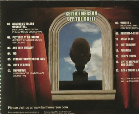 Emerson,Keith: Off the Shelf, FS-New, Sanctuary, EU, 2006 Typ: CD Best.-Nr.: 93577 Preis: 10,00 Euro