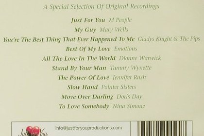 V.A.Just for You: My Husband, FS-New, Just for You, , 2004 Typ: CD Best.-Nr.: 93935 Preis: 5,00 Euro