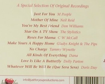 V.A.Just for You: My Mum, FS-New, Just for You, , 2004 Typ: CD Best.-Nr.: 93936 Preis: 5,00 Euro