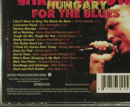 Farlowe,Chris: Hungary for the Blues, FS-New, United Producers Rec.(), , 2005 - CD - 94120 - 10,00 Euro