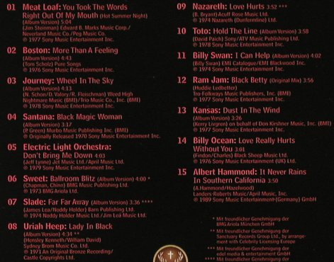 V.A.Jägermeister präsentiert: Rock-Hits der 70ger, Sony (SSP 988334 2), A, 2003 Typ: CD Best.-Nr.: 94142 Preis: 10,00 Euro