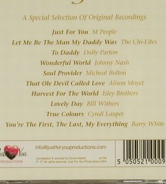 V.A.Just for You: My Dad, FS-New, Just for You, , 2004 Typ: CD Best.-Nr.: 94273 Preis: 5,00 Euro