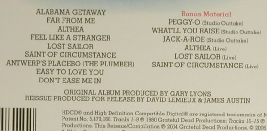 Grateful Dead: Go to Heaven, Digi, Rhino(), EU, 2006 - CD - 94299 - 11,50 Euro