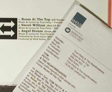 Petty,Tom & Heartbreakers: Room At The Top+2, WB(), D, 1999 - CD5inch - 94978 - 5,00 Euro