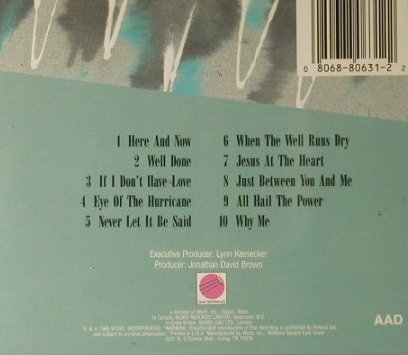 Balin,Trace: Here And Now, Word Inc. (7014182625), US, 1989 Typ: CD Best.-Nr.: 94988 Preis: 12,50 Euro
