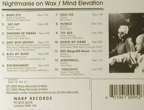 Nightmares On Wax: Mind Elevation, Warp(126.3817.2), UK, 2002 - CD - 95137 - 10,00 Euro