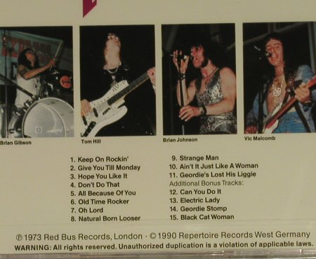 Geordie: Hope You Like It(73), FS-New, Repertoire (RR 4033-C), D, 1990 Typ: CD Best.-Nr.: 95308 Preis: 11,50 Euro
