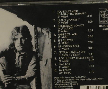 Miller,Frankie: Once In A Blue Moon(72), FS-New, Repertoire(REP 4725-WY), D, 1998 - CD - 95313 - 10,00 Euro