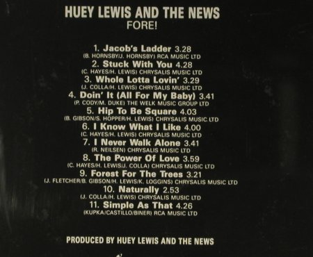 Lewis,Huey & News: Fore!, Chrysalis (257 897-225), D, 1986 Typ: CD Best.-Nr.: 95439 Preis: 7,50 Euro