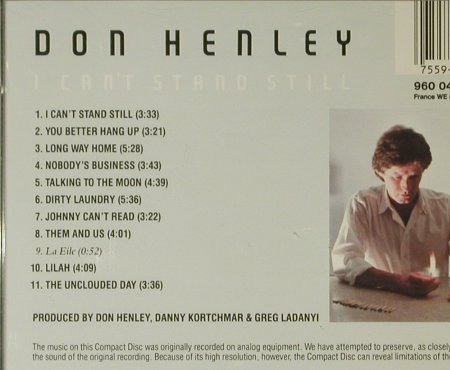 Henley,Don: I Can't Stand Still, Asylum(960 048-2), D, 1982 - CD - 95499 - 10,00 Euro