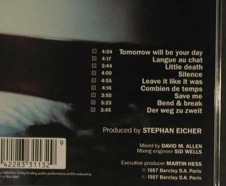 Eicher,Stephan: Silence, Mercury (833 113-2), D, 1987 Typ: CD Best.-Nr.: 95566 Preis: 10,00 Euro