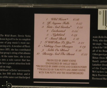 Nicks,Stevie: The Wild Heart, Atco/Modern(90084-2), US, 1983 - CD - 95580 - 10,00 Euro
