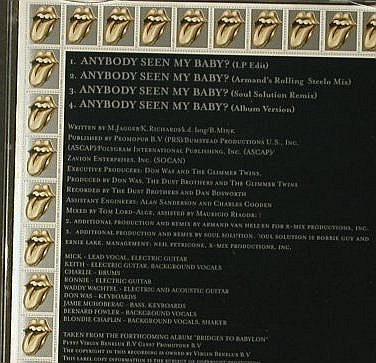 Rolling Stones: Anybody Seen My Baby*4, Virgin(8 94597 2), NL, 1997 - CD5inch - 95602 - 4,00 Euro