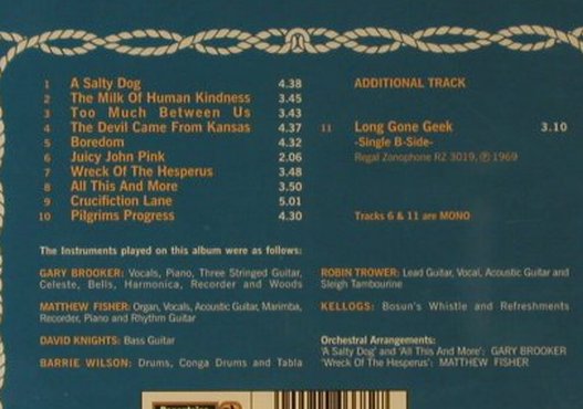 Procol Harum: A Salty Dog, FS-New, Repertoire(REP 4668), D, 1969 - CD - 95704 - 10,00 Euro