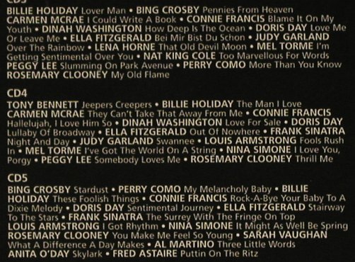 V.A.The American Songbook: 70 Tr., Cheapolata(LATA530), NL, 2005 - 5CD - 95712 - 10,00 Euro