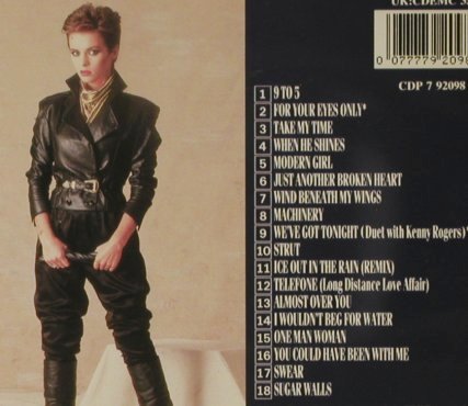 Easton,Sheena: For Your Eyes Only, Best Of, EMI (CDP 7 92098 2), D, 1989 Typ: CD Best.-Nr.: 95719 Preis: 7,50 Euro