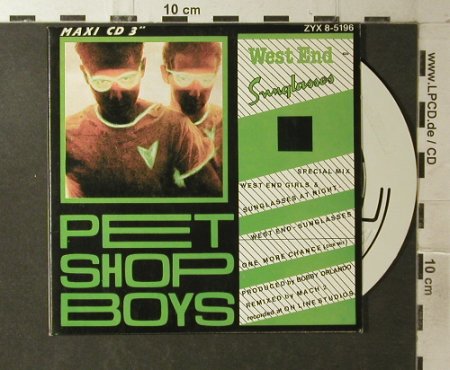 Pet Shop Boys: West End-Sunglasses+1, Digi, ZYX(8-5196), A,  - CD3inch - 96138 - 7,50 Euro