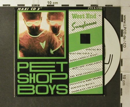 Pet Shop Boys: West End-Sunglasses+1, Digi, ZYX(8-5196), A,  - CD3inch - 96138 - 7,50 Euro