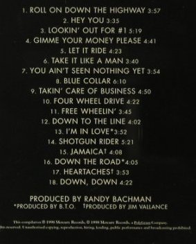 Bachman-Turner Overdrive: Best of B.T.O., Mercury (538 040-2), D, 1998 Typ: CD Best.-Nr.: 96245 Preis: 7,50 Euro