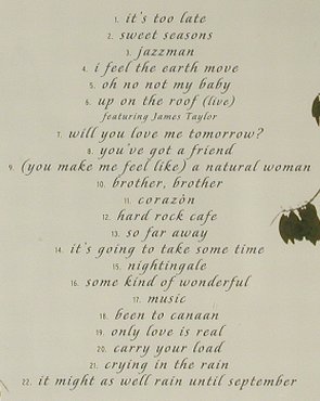 King,Carole: Natural Woman-The Very Best Of, Columbia (496181 2), EU, 22Tr., 2000 Typ: CD Best.-Nr.: 96638 Preis: 10,00 Euro