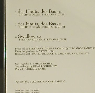 Eicher,Stephan: Des Hauts,Des Bas*2+1, Barclay(), D, 1993 - CD5inch - 96763 - 5,00 Euro