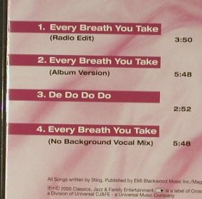 Lettau,Kevyn: Every breath you take*3+1, EMI(), , 00 - CD - 96779 - 3,00 Euro