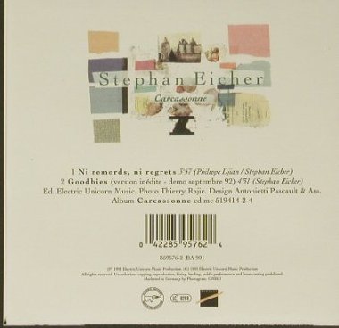 Eicher,Stephan: Ni Remords, ni Regrets+1, Digi, Barclay, F, 93 Typ: CD5" Best.-Nr.: 96853 Preis: 4,00 Euro