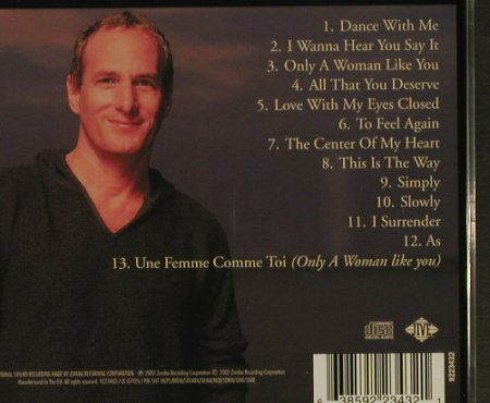 Bolton,Michael: Only The Woman Like You, Jive(), EU, 2002 - CD - 96945 - 7,50 Euro