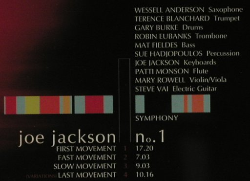 Jackson,Joe: Symphony No.1, Sony, A, 99 Typ: CD Best.-Nr.: 97075 Preis: 11,50 Euro