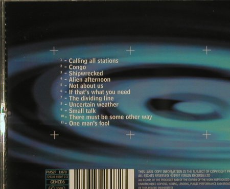 Genesis: ...Calling All Stations, Virgin, NL, 97 Typ: CD Best.-Nr.: 97248 Preis: 7,50 Euro
