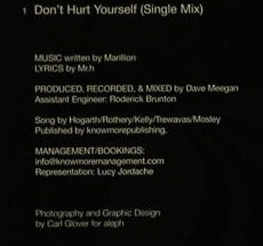 Marillion: Don't hurt yourself,Promo,SingleMix, Intact Recordings(), UK, 2004 - CD5inch - 97441 - 4,00 Euro