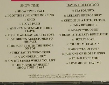 Day,Doris: Show Time / Day In Hollywood, Columbia(475750 2), A, 1994 - CD - 97506 - 7,50 Euro
