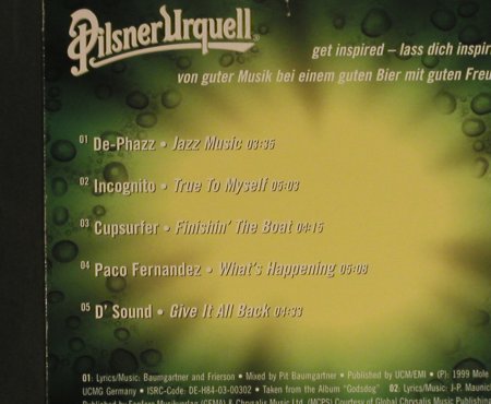 V.A.Pilsenser Urquell: Compilation No.1, 5 Tr.-Lim.Ed., Edel(), D, 2005 - CD5inch - 97594 - 2,50 Euro