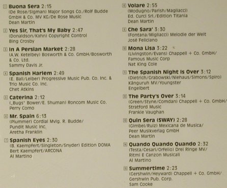V.A.Buona Sera: Dean Martin...Sam Cooke,15 Tr., Ariola Express (290 954-200), D, 1992 Typ: CD Best.-Nr.: 97795 Preis: 5,00 Euro