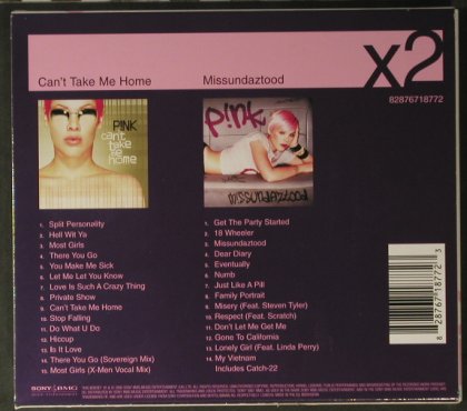 Pink: Can't Take Me Home / Missundaztood, Sony(), EU Box, 2006 - 2CD - 98348 - 11,50 Euro